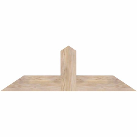 Ekena Millwork Portland Smooth Timber Gable Bracket, Douglas Fir, 48"W x 16"H x 3 1/2"D x 5 1/2"F, 8/12 Pitch GBW048X16X0406POR00SDF